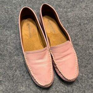 NATURALIZER Simmons Pink Leather Loafers Womens Size 8.5 M Slip On Flats